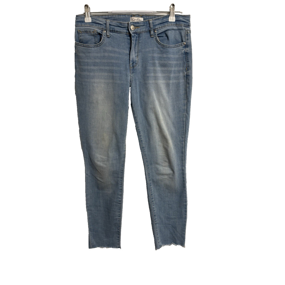 Jessica Simpson Womens 8 Relaxed Skinny Crop Jeans Sexy Urban Streetwear Cowgirl